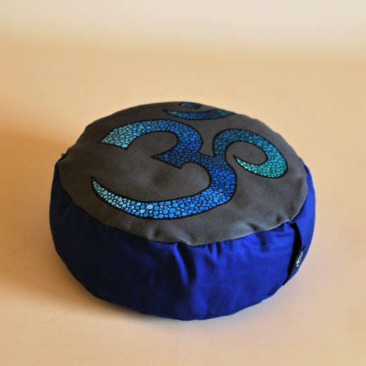 Meditační polštář Om - modrý