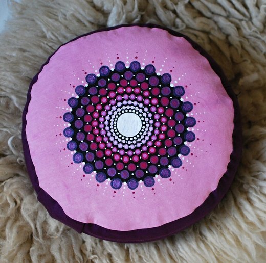 Meditační polštář - fialový
