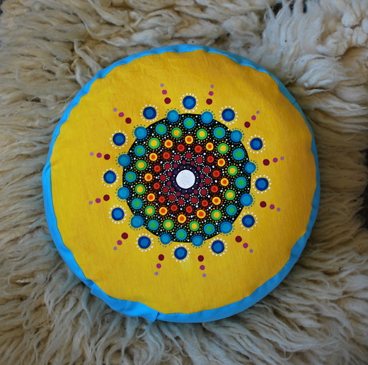 Meditační polštář - barevný