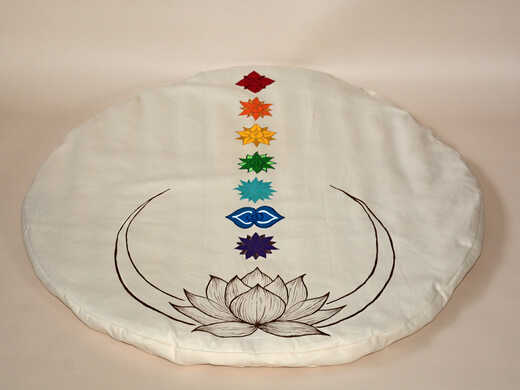 Vlněná podložka Čakrová natural