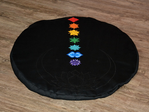 Meditační podložka Čakrová No.2 černá