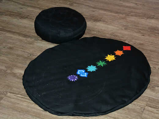 Meditační sada Čakrová No.2 black glitter