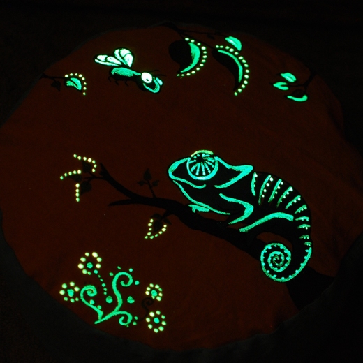 Meditační polštář Chameleon